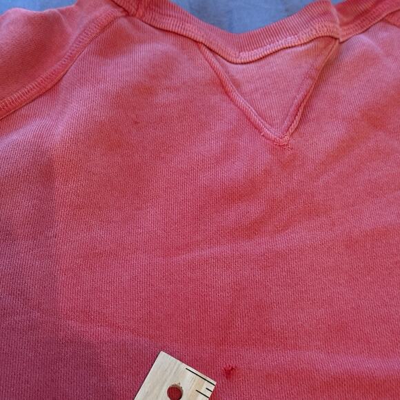 Re/Done Sweatshirt Oversized Crewneck Red Ombre Size XS - Picture 5 of 6